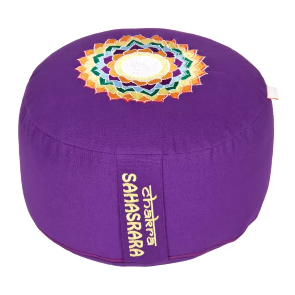 Coussin de Yoga Aubergine / 7ème Chakra