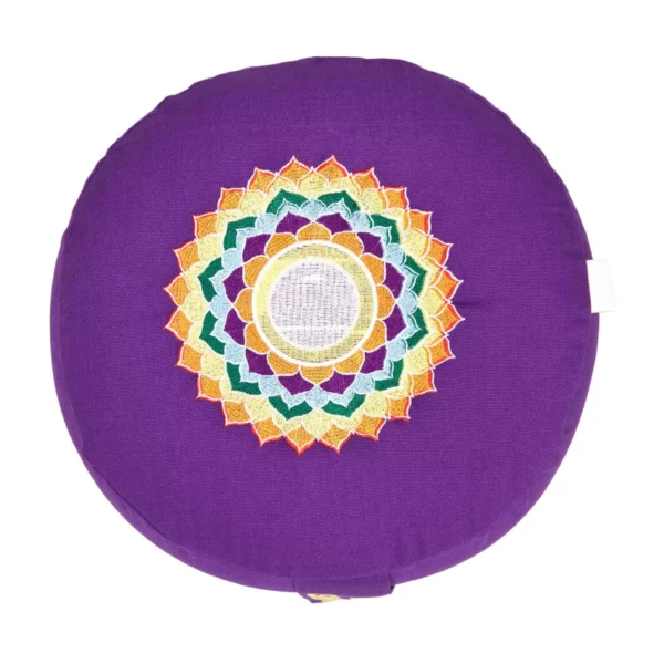 Coussin de Yoga Aubergine / 7ème Chakra