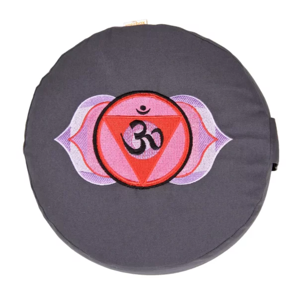 Coussin de Yoga Gris / 6ème Chakra